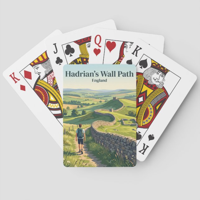 Jeu De Cartes Sentier du mur d'Hadrien Angleterre (dos)