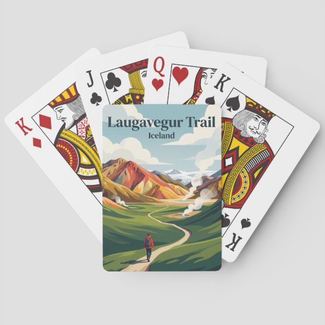 Jeu De Cartes Sentier Laugavegur Islande (dos)
