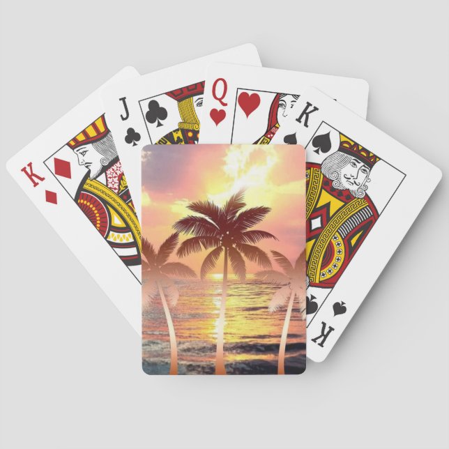 Jeu De Cartes Sérénité au coucher du soleil (dos)