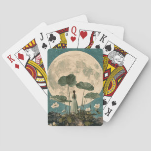 Jeu De Cartes Sérénité Lune - Scène Lotus Vintage
