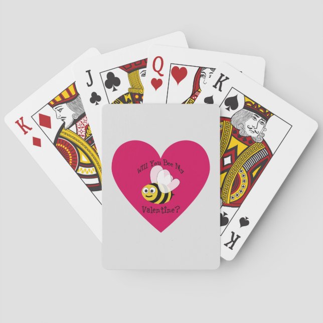 Jeu De Cartes Serez-Vous À Moi ? Coeur rouge (dos)