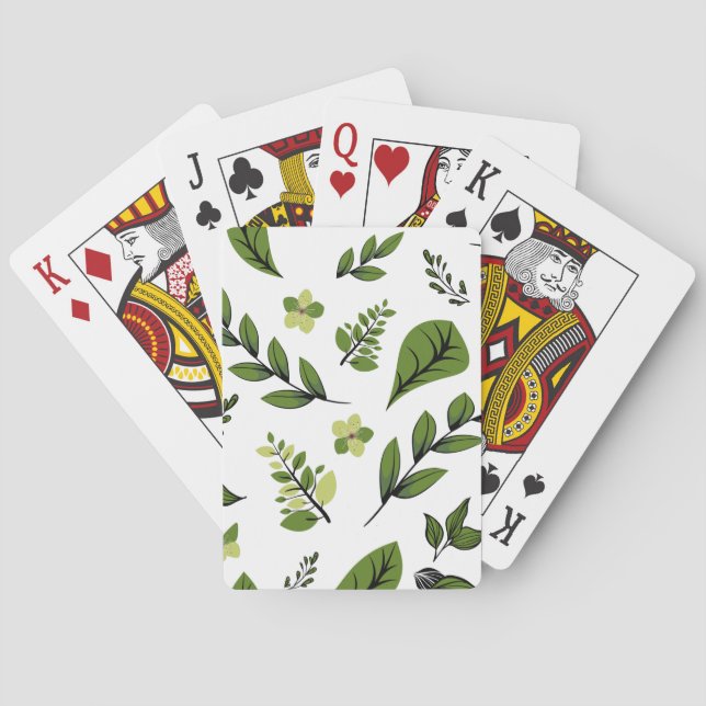 Jeu De Cartes Série de dessins de fleurs 4 (dos)