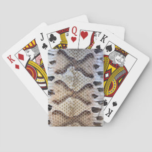 Jeu De Cartes Serpent à sonnette à sonnettes à dos de diamant