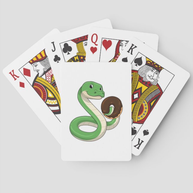 Jeu De Cartes Serpent avec beigne (dos)