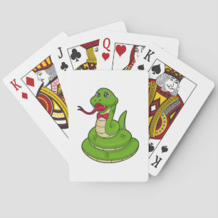 Jeu De Cartes Serpent avec cravate de cabot