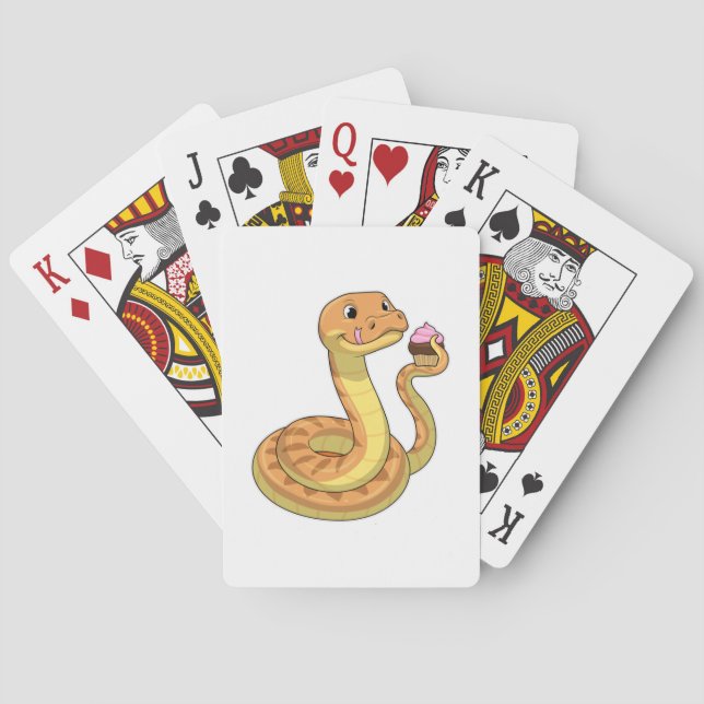 Jeu De Cartes Serpent avec muffin (dos)