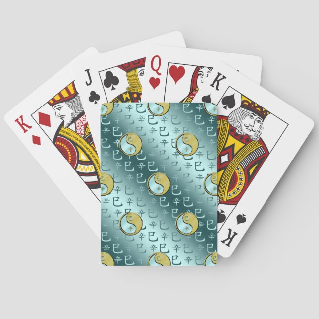 Jeu De Cartes Serpent de Métal (dos)