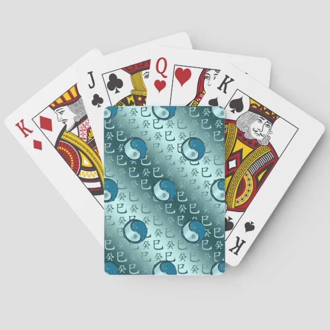 Jeu De Cartes Serpent d'eau (dos)