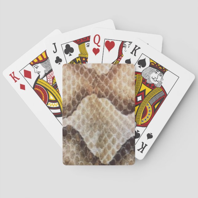 Jeu De Cartes Serpent en cuivre (dos)