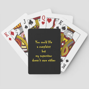 Jeu De Cartes Service des Réclamations Amusantes Apathie