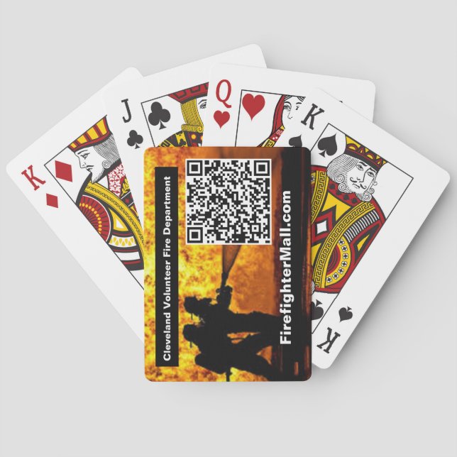 Jeu De Cartes Service d'incendie volontaire de Cleveland Jouer d (dos)