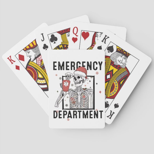 Jeu De Cartes Service d'urgence Skeleton Nuring Coffee Lover (dos)