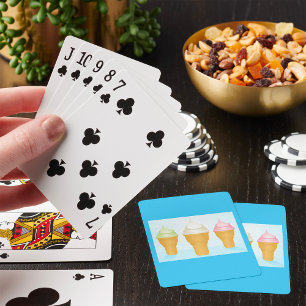 Jeu De Cartes Servir Doux Crème de glace cônes amusant Dessert d