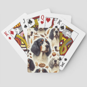 Jeu De Cartes Setter anglais vintage sans couture