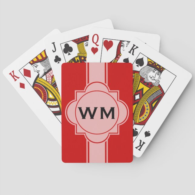 Jeu De Cartes SEULEMENT COULEUR/blanc BANNIÈRE de BOUTON + (dos)