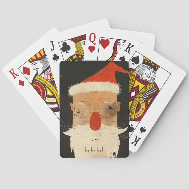 Jeu De Cartes Shabby Père Noël (dos)