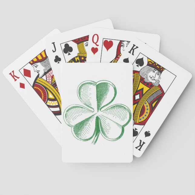 Jeu De Cartes Shamrock vintage (dos)