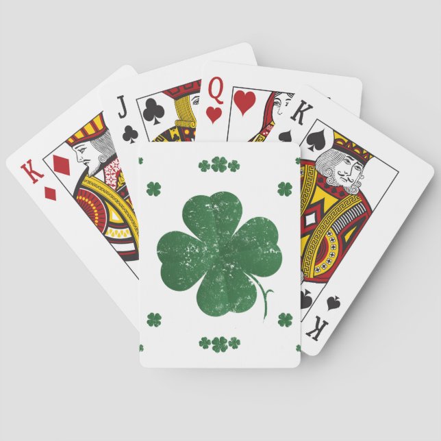 Jeu De Cartes Shamrocks (dos)