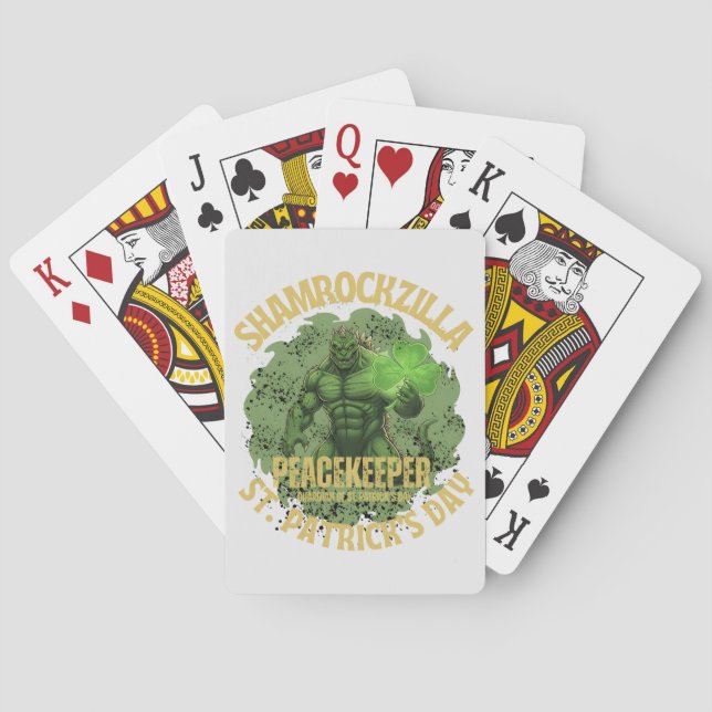 Jeu De Cartes Shamrockzilla Peacekeeper : Kaiju de la Saint-Patr (dos)