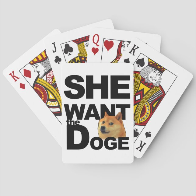 Jeu De Cartes She want the Doge (dos)
