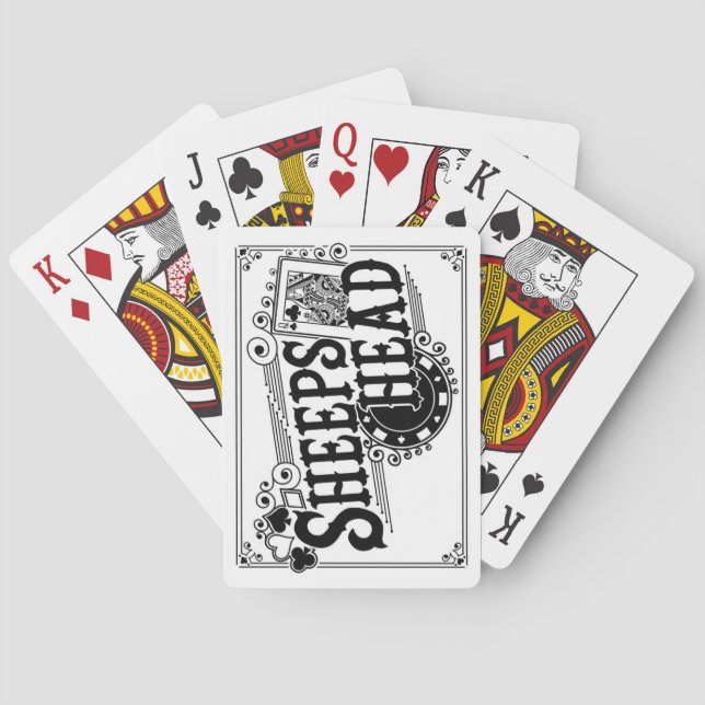 Jeu De Cartes Sheepshead N&B (dos)
