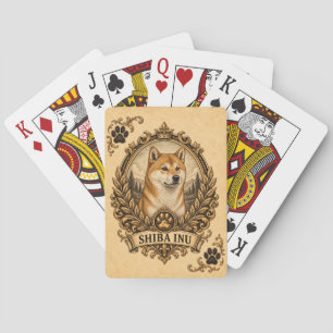 Jeu De Cartes Shiba Inu, Chien du Patrimoine Vintage