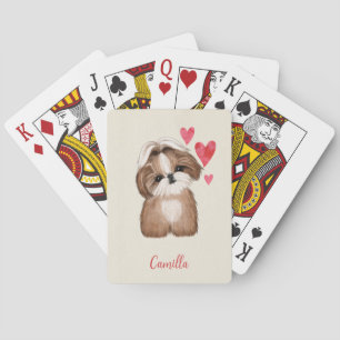 Jeu De Cartes Shih Tzu Chien Nom Personnalisé De L'Animal