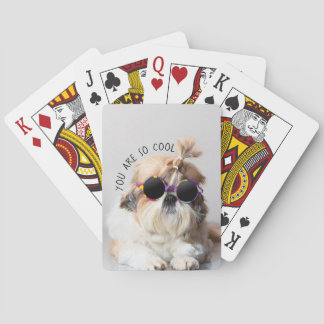 Jeu De Cartes Shih Tzu Vous êtes si Cool mignon fun Lunettes de