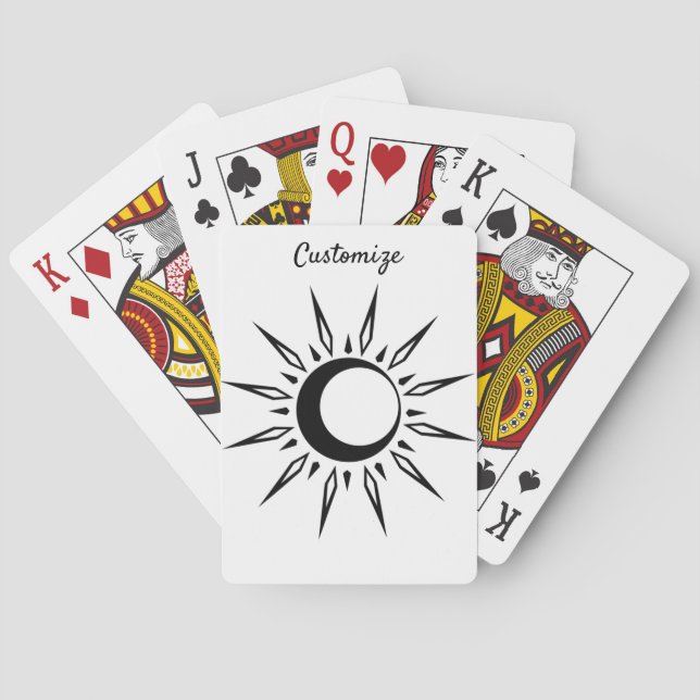 Jeu De Cartes Shining Sun Crescent Moon (dos)