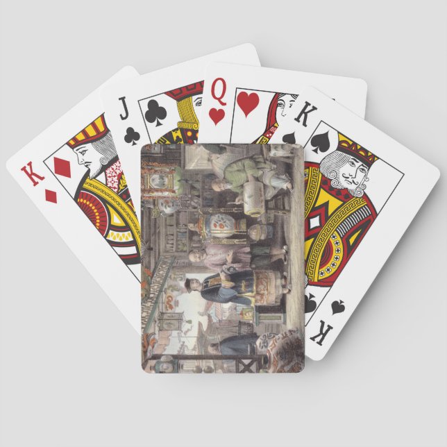 Jeu De Cartes Showroom of a Lantern Merchant in Pékin, from 'ch (dos)