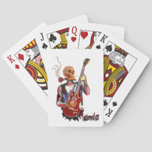 Jeu De Cartes shred it skull guitar art playing cards