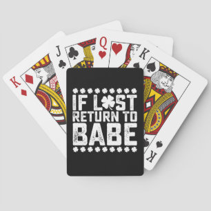 Jeu De Cartes Si Perdu Retour À Babe Je Suis Bébé Couple Corresp