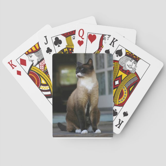 Jeu De Cartes Siamese Cat on the Porch (dos)