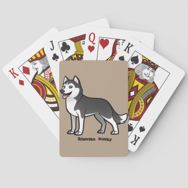 Jeu De Cartes Sibérien Husky (dos)