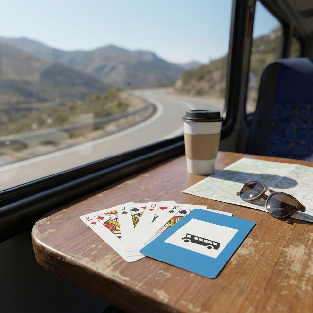 JEU DE CARTES SIGNE D'ARRÊT D'ARRÊT DE TRANSPORT PUBLIC (Créateur téléchargé)