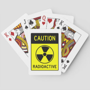 JEU DE CARTES SIGNE RADIOACTIF DE PRUDENCE TRÈS AMUSANT