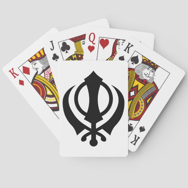 Jeu De Cartes Sikh Khanda (dos)