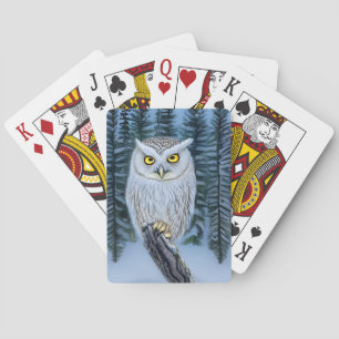 Jeu De Cartes Silent Watch - Northern Winter Woods Grey Owl