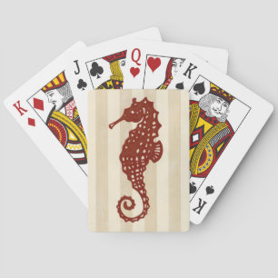 Jeu De Cartes Silhouette d'hippocampe