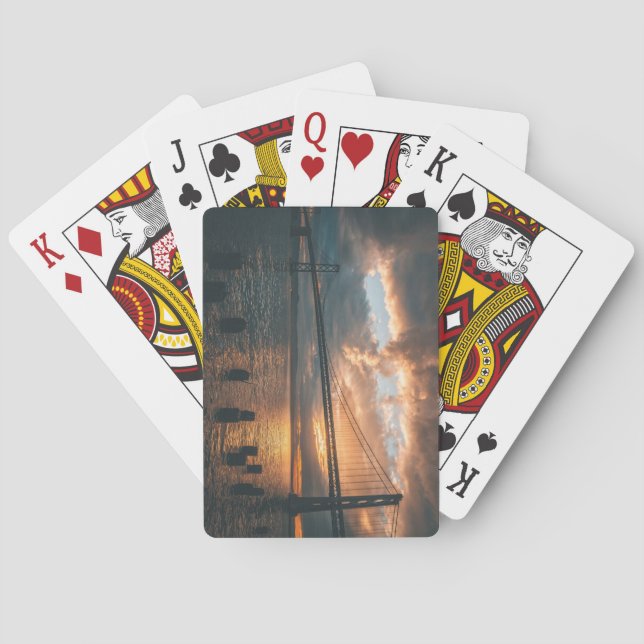 Jeu De Cartes Silhouette du pont du Golden Gate (dos)