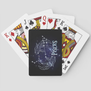 Jeu De Cartes SIM A Pisces Zodiac.SIGNE Zodiaque À La Mode Pisce