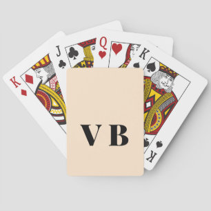 Jeu De Cartes simple couleur pastel personnalisée minimale solid