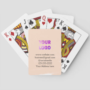 Jeu De Cartes simple et minimal ajouter votre logo/design ici te