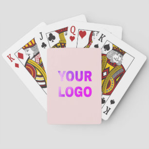 Jeu De Cartes simple et minimal ajoutez votre logo/votre design 