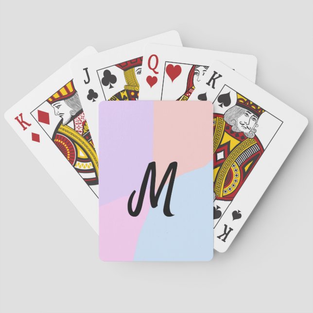 Jeu De Cartes simple logo monogramme minimal personnalisé (dos)
