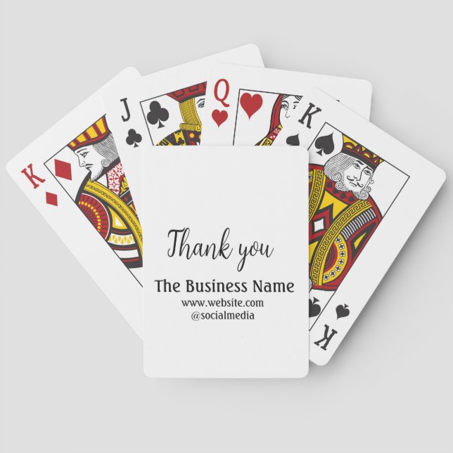 Jeu De Cartes Simple merci ajouter des détails sur le nom de l'e (dos)