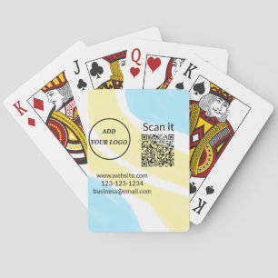 Jeu De Cartes Simple minimum q r code ajouter logo code d'analys