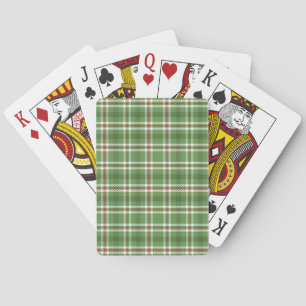Jeu De Cartes Simple Russe Green Country Farmhouse Plaid
