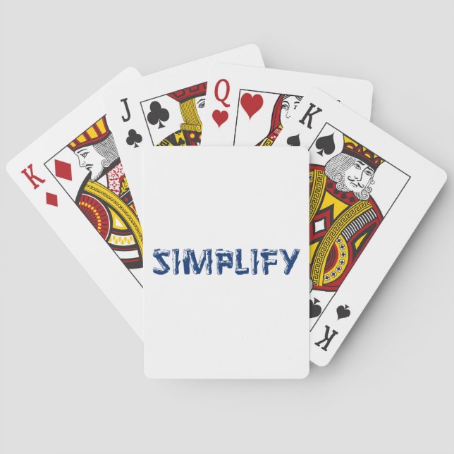 Jeu De Cartes Simplifier (dos)