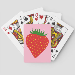 Jeu De Cartes Simply Straberry personnalisées jouer aux cartes